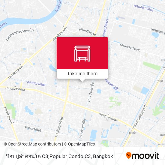 ป๊อปปูล่าคอนโด C3;Popular Condo C3 map