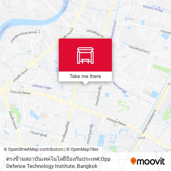 ตรงข้ามสถาบันเทคโนโลยีป้องกันประเทศ;Opp Defence Technology Institute map
