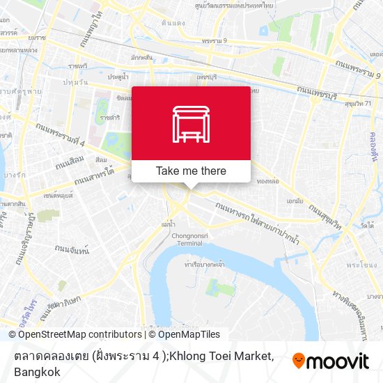 ตลาดคลองเตย (ฝั่งพระราม 4 );Khlong Toei Market map