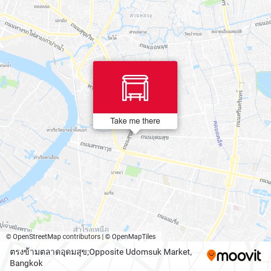 ตรงข้ามตลาดอุดมสุข;Opposite Udomsuk Market map