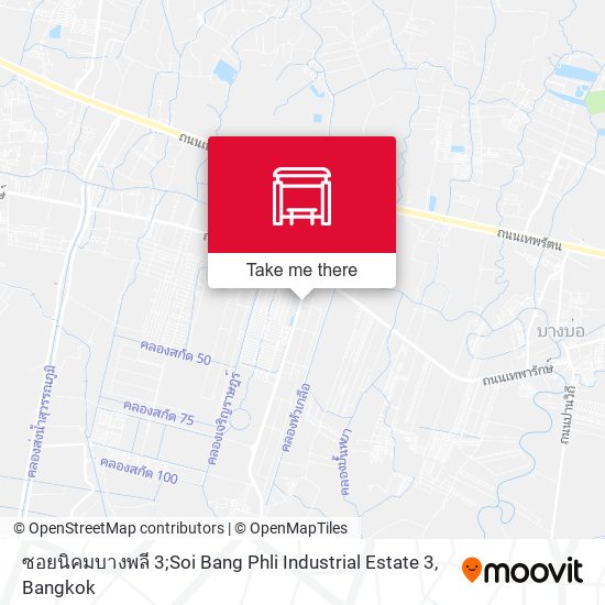 ซอยนิคมบางพลี 3;Soi Bang Phli Industrial Estate 3 map