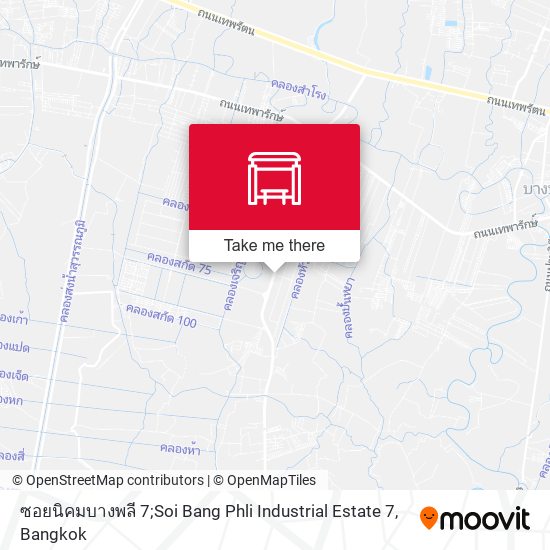 ซอยนิคมบางพลี 7;Soi Bang Phli Industrial Estate 7 map