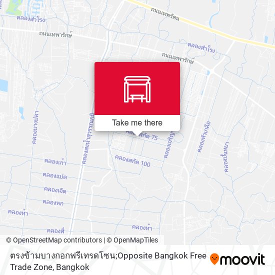 ตรงข้ามบางกอกฟรีเทรดโซน;Opposite Bangkok Free Trade Zone map