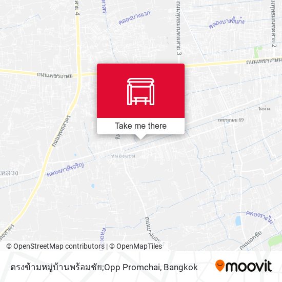 ตรงข้ามหมู่บ้านพร้อมชัย;Opp Promchai map