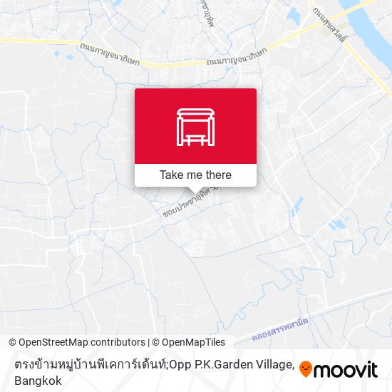 ตรงข้ามหมู่บ้านพีเคการ์เด้นท์;Opp P.K.Garden Village map