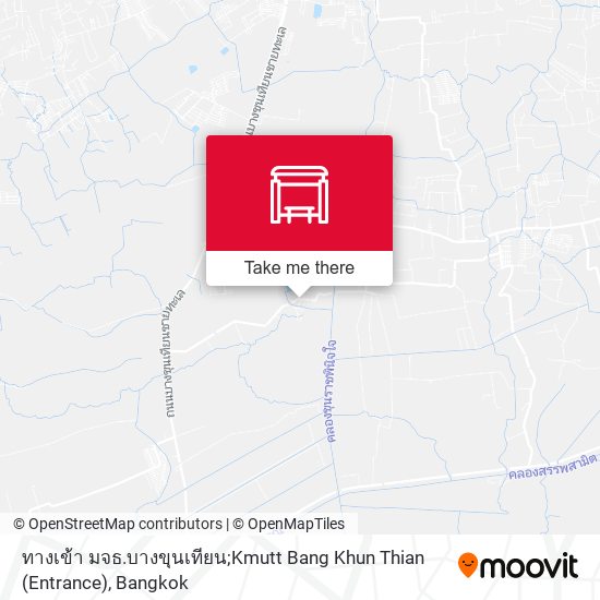 ทางเข้า มจธ.บางขุนเทียน;Kmutt Bang Khun Thian (Entrance) map