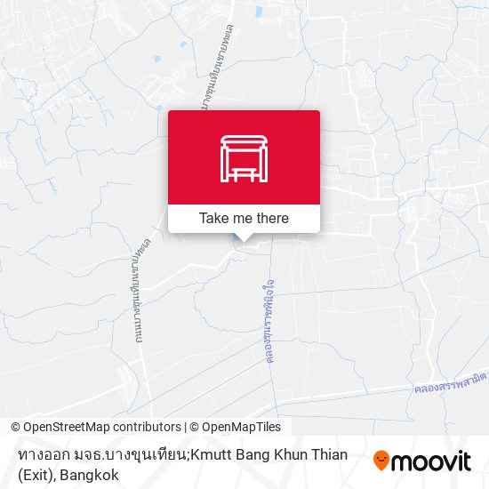 ทางออก มจธ.บางขุนเทียน;Kmutt Bang Khun Thian (Exit) map