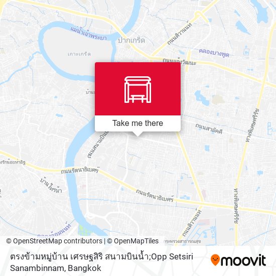 ตรงข้ามหมู่บ้าน เศรษฐสิริ สนามบินน้ำ;Opp Setsiri Sanambinnam map
