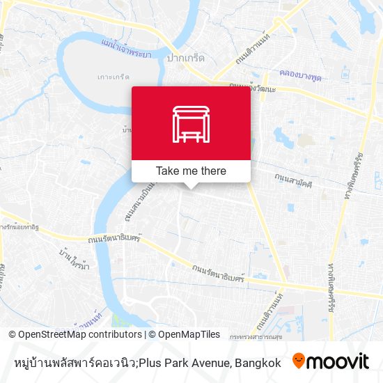 หมู่บ้านพลัสพาร์คอเวนิว;Plus Park Avenue map