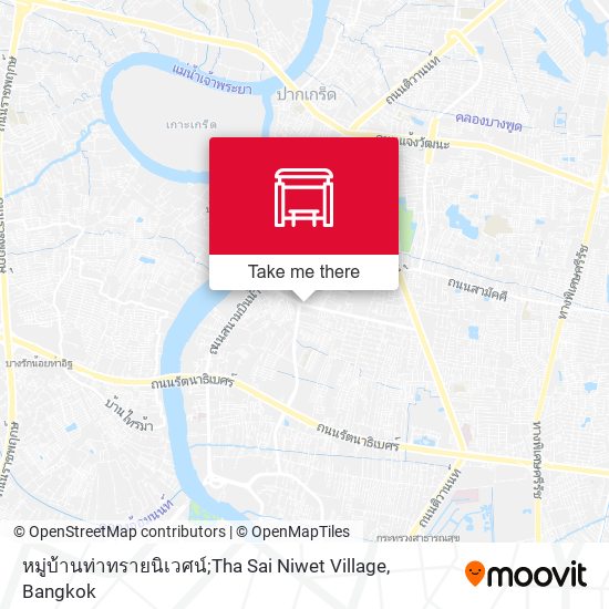 หมู่บ้านท่าทรายนิเวศน์;Tha Sai Niwet Village map