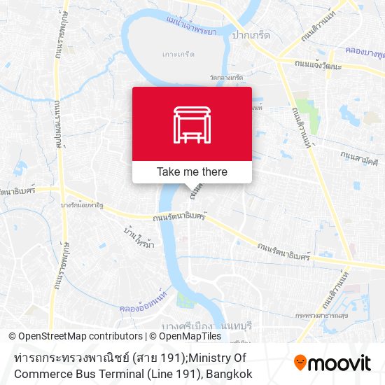 ท่ารถกระทรวงพาณิชย์ (สาย 191);Ministry Of Commerce Bus Terminal (Line 191) map