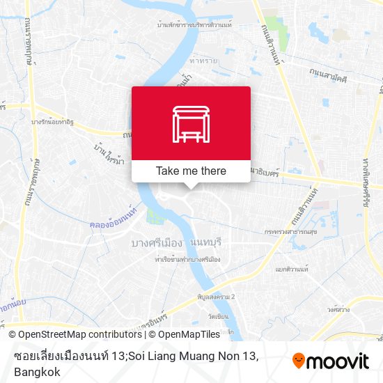 ซอยเลี่ยงเมืองนนท์ 13;Soi Liang Muang Non 13 map
