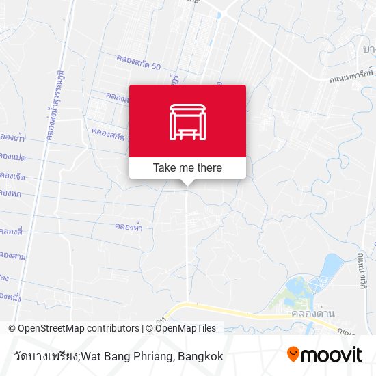 วัดบางเพรียง;Wat Bang Phriang map