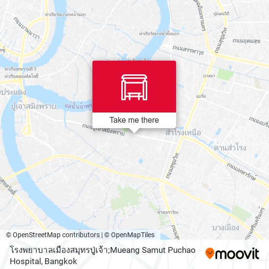 โรงพยาบาลเมืองสมุทรปู่เจ้า;Mueang Samut Puchao Hospital map