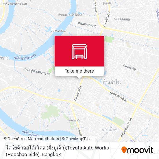 โตโยต้าออโต้เวิคส (ฝั่งปู่เจ้า);Toyota Auto Works (Poochao Side) map