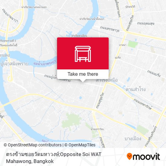 ตรงข้ามซอยวัดมหาวงษ์;Opposite Soi WAT Mahawong map