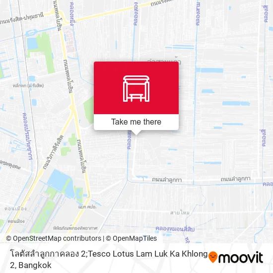 โลตัสลำลูกกาคลอง 2;Tesco Lotus Lam Luk Ka Khlong 2 map