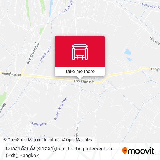 แยกลำต้อยติ่ง (ขาออก);Lam Toi Ting Intersection (Exit) map