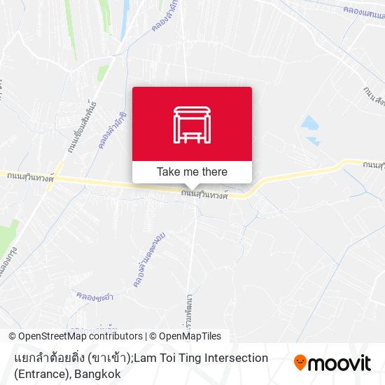 แยกลำต้อยติ่ง (ขาเข้า);Lam Toi Ting Intersection (Entrance) map