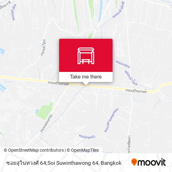 ซอยสุวินทวงศ์ 64;Soi Suwinthawong 64 map
