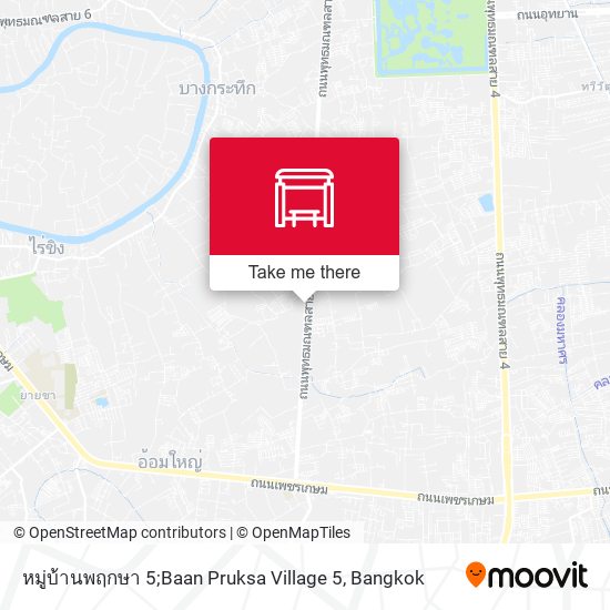 หมู่บ้านพฤกษา 5;Baan Pruksa Village 5 map