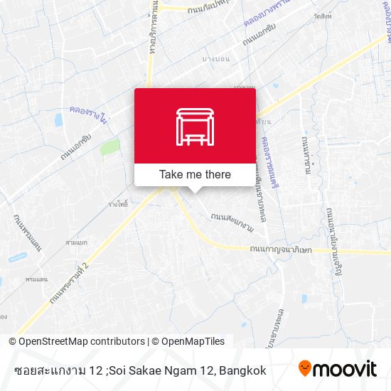 ซอยสะแกงาม 12 ;Soi Sakae Ngam 12 map