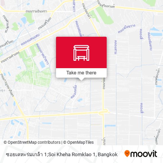ซอยเคหะร่มเกล้า 1;Soi Kheha Romklao 1 map