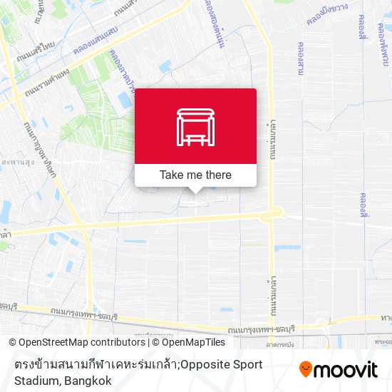 ตรงข้ามสนามกีฬาเคหะร่มเกล้า;Opposite Sport Stadium map