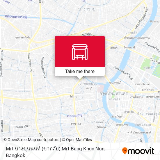 Mrt บางขุนนนท์ (ขากลับ);Mrt Bang Khun Non map