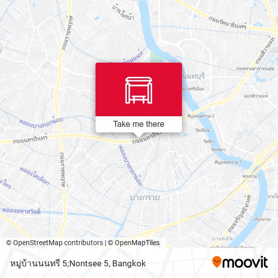 หมู่บ้านนนทรี 5;Nontsee 5 map