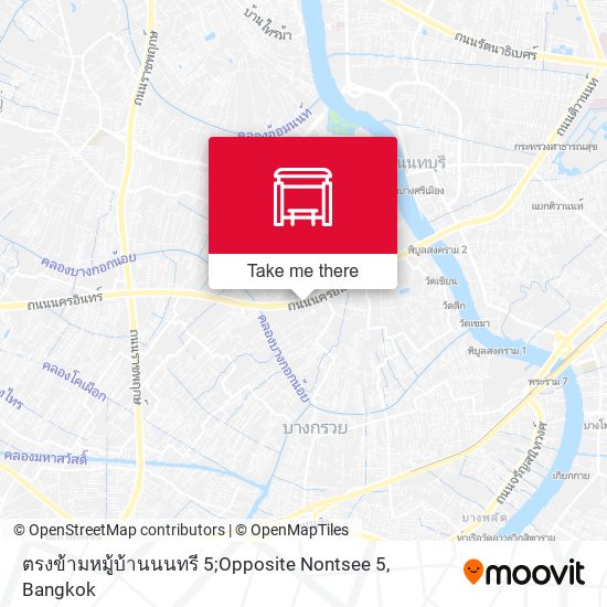 ตรงข้ามหมู้บ้านนนทรี 5;Opposite Nontsee 5 map
