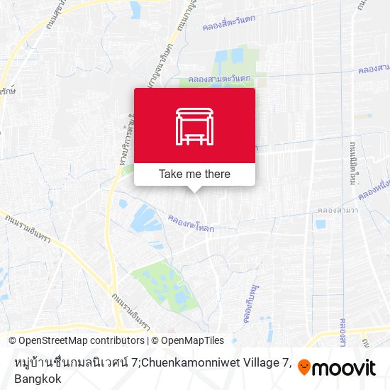 หมู่บ้านชื่นกมลนิเวศน์ 7;Chuenkamonniwet Village 7 map