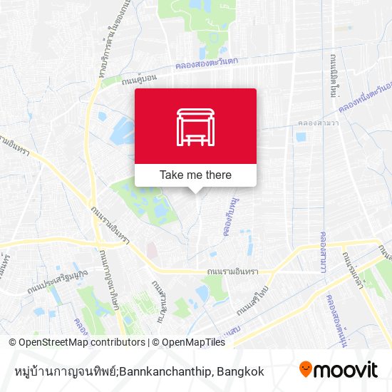 หมู่บ้านกาญจนทิพย์;Bannkanchanthip map