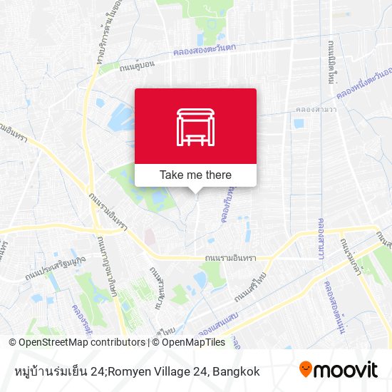 หมู่บ้านร่มเย็น 24;Romyen Village 24 map
