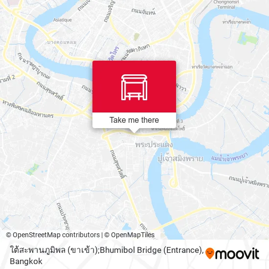 ใต้สะพานภูมิพล (ขาเข้า);Bhumibol Bridge (Entrance) map