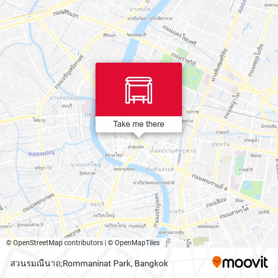 สวนรมณีนาถ;Rommaninat Park map