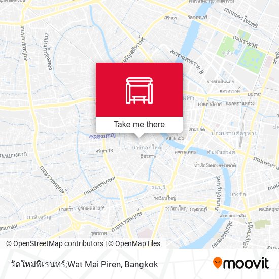 วัดใหม่พิเรนทร์;Wat Mai Piren map