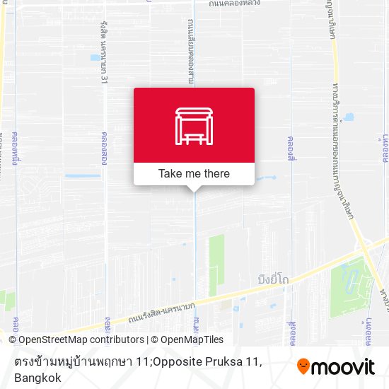 ตรงข้ามหมู่บ้านพฤกษา 11;Opposite Pruksa 11 map