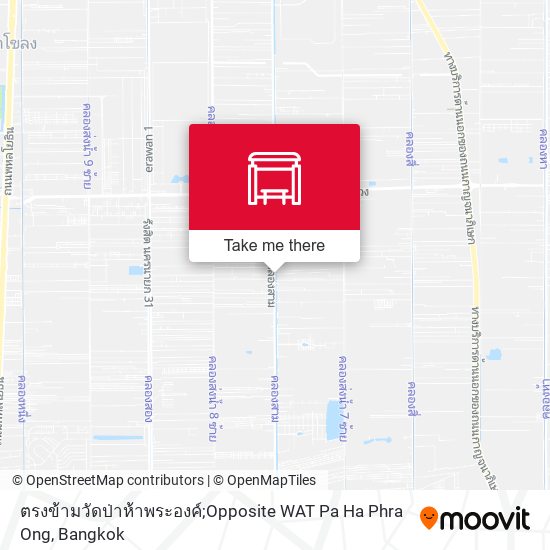 ตรงข้ามวัดป่าห้าพระองค์;Opposite WAT Pa Ha Phra Ong map