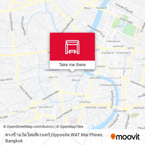 ตรงข้ามวัดใหม่พิเรนทร์;Opposite WAT Mai Phiren map
