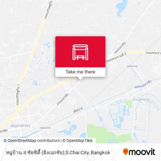 หมู่บ้าน ส.ชัยซิตี้ (ฝั่งเอกชัย);S.Chai City map