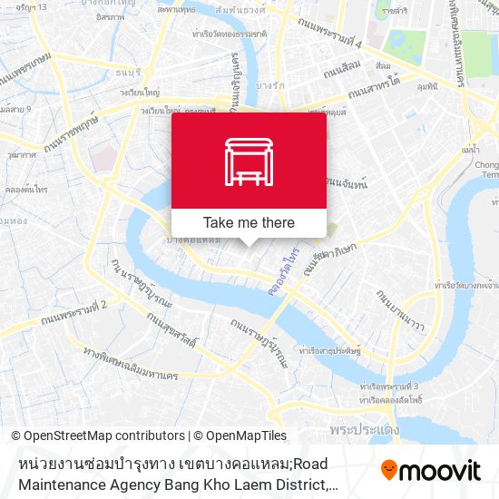 หน่วยงานซ่อมบำรุงทาง เขตบางคอแหลม;Road Maintenance Agency Bang Kho Laem District map