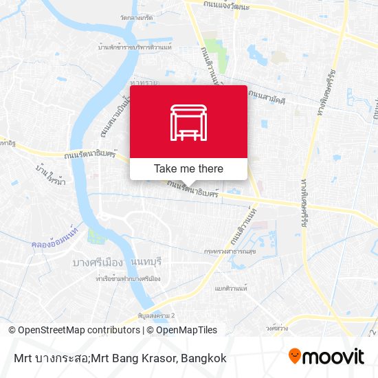 Mrt บางกระสอ;Mrt Bang Krasor map