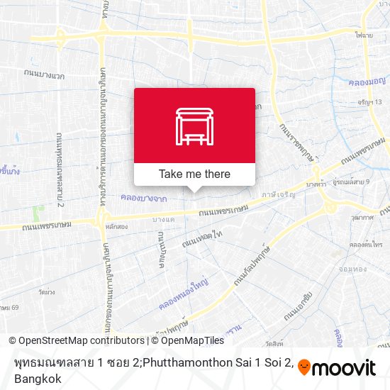 พุทธมณฑลสาย 1 ซอย 2;Phutthamonthon Sai 1 Soi 2 map