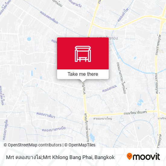 Mrt คลองบางไผ่;Mrt Khlong Bang Phai map