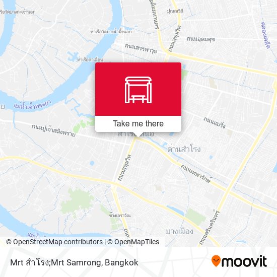 Mrt สำโรง;Mrt Samrong map