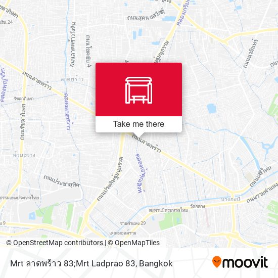 Mrt ลาดพร้าว 83;Mrt Ladprao 83 map