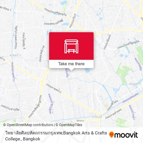 วิทยาลัยศิลปหัตถกรรมกรุงเทพ;Bangkok Arts & Crafts College. map