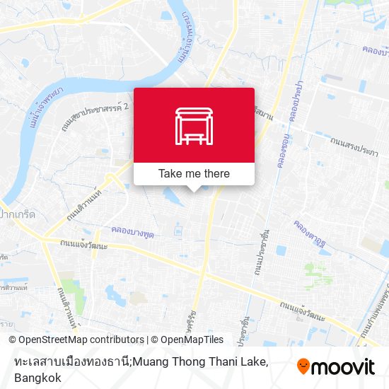 ทะเลสาบเมืองทองธานี;Muang Thong Thani Lake map