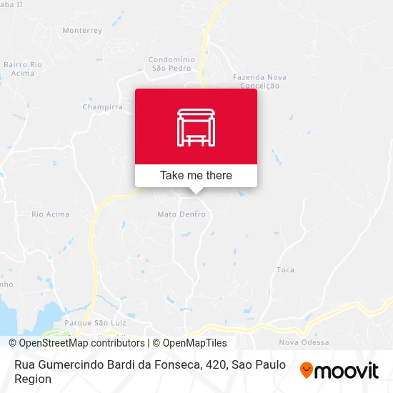 Rua Gumercindo Bardi da Fonseca, 420 map